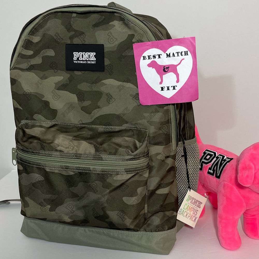 Victoria’s Secret PINK Logo Campus Backpack Camo